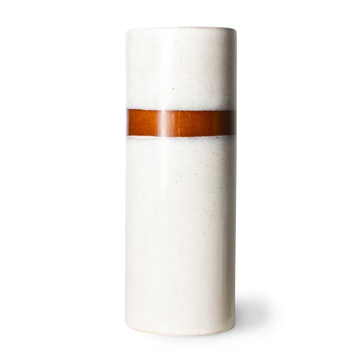 70s Ceramics: L Vase Snow