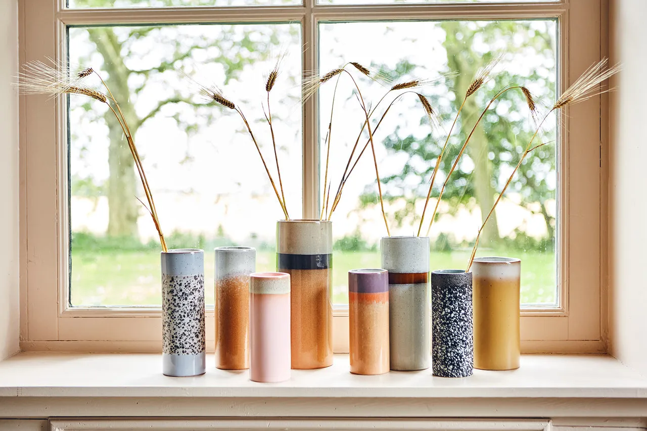 70s Ceramics: L Vase Snow