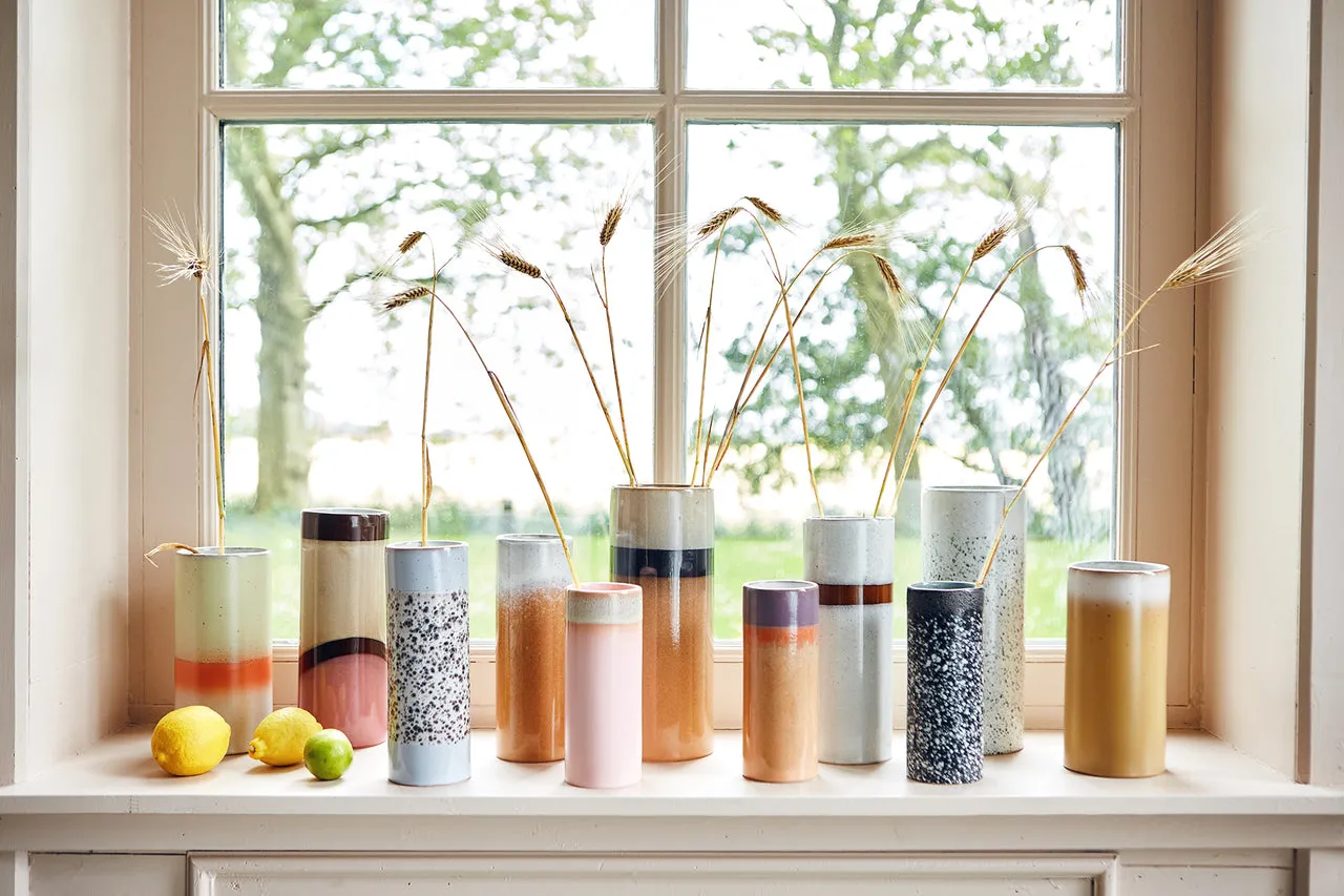70s Ceramics: L Vase Snow