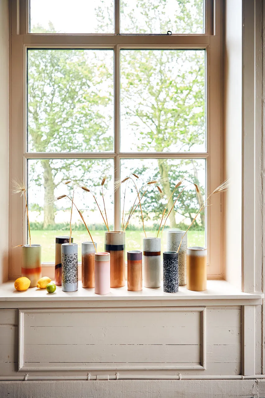 70s Ceramics: L Vase Snow