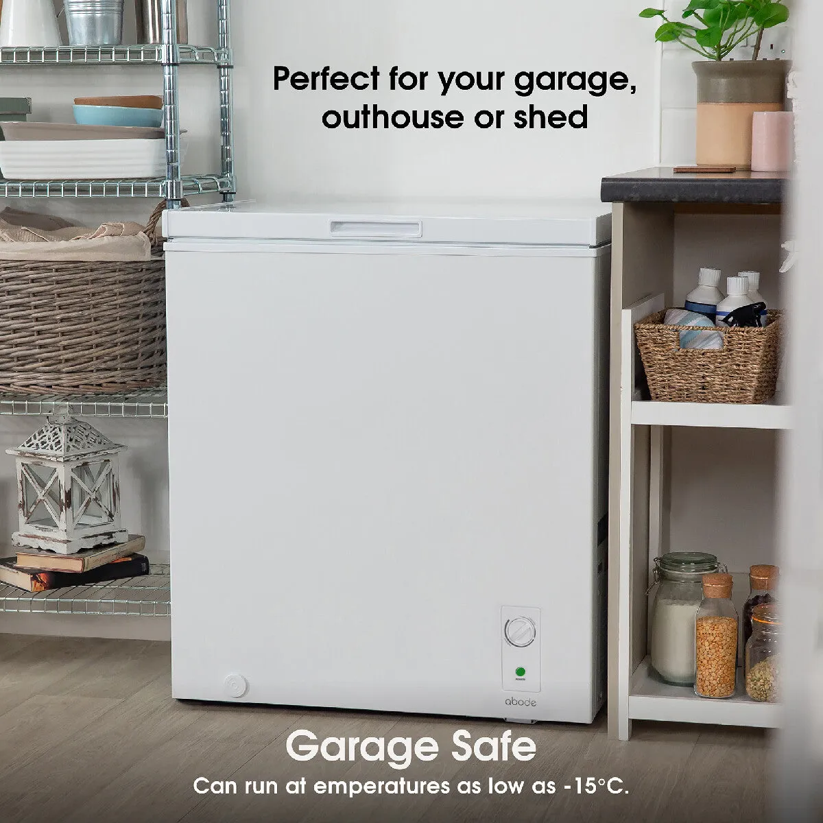 Abode A198CF0E1W 198L Chest Freezer in White