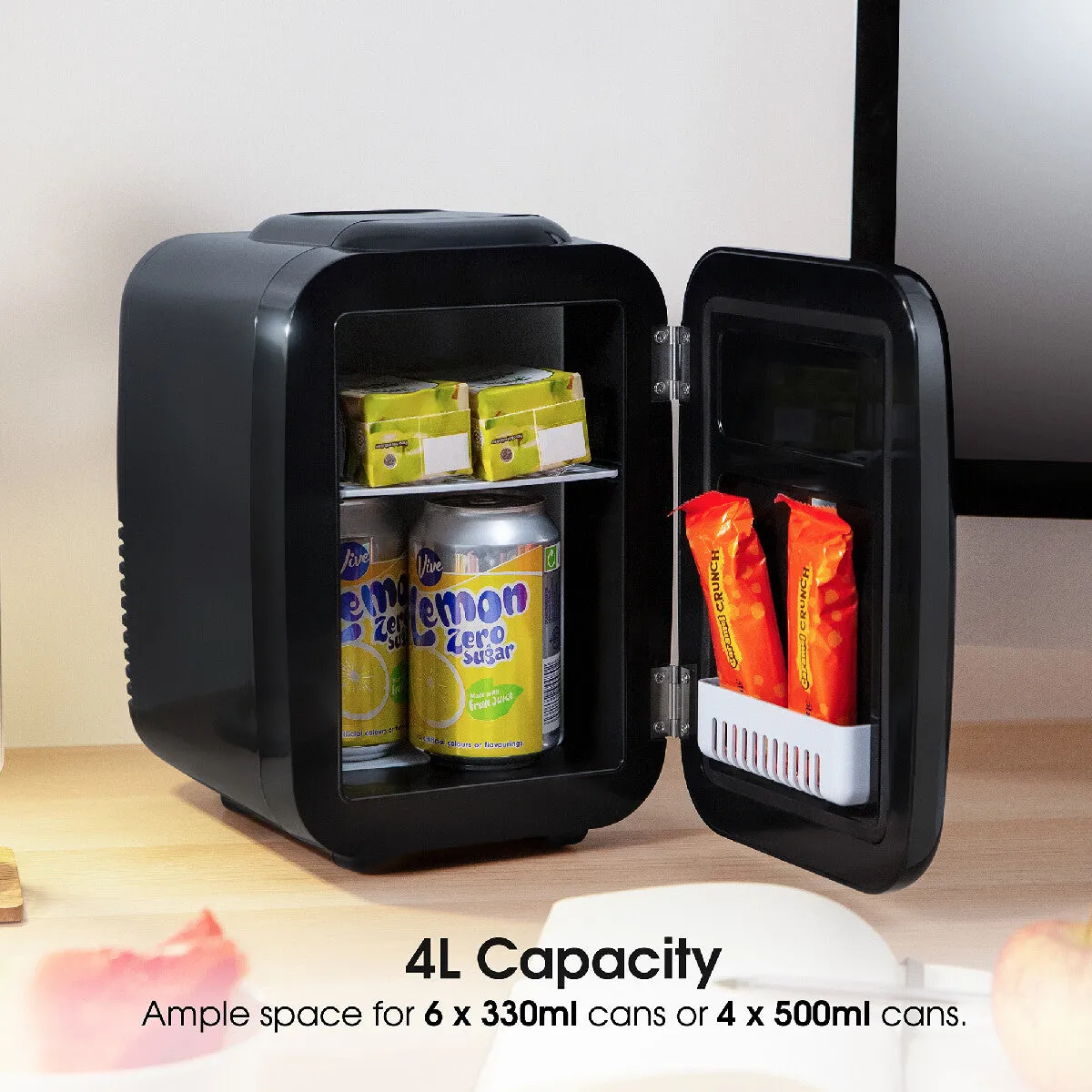 Abode A4CLR201B, Retro 4L Cooler in Black