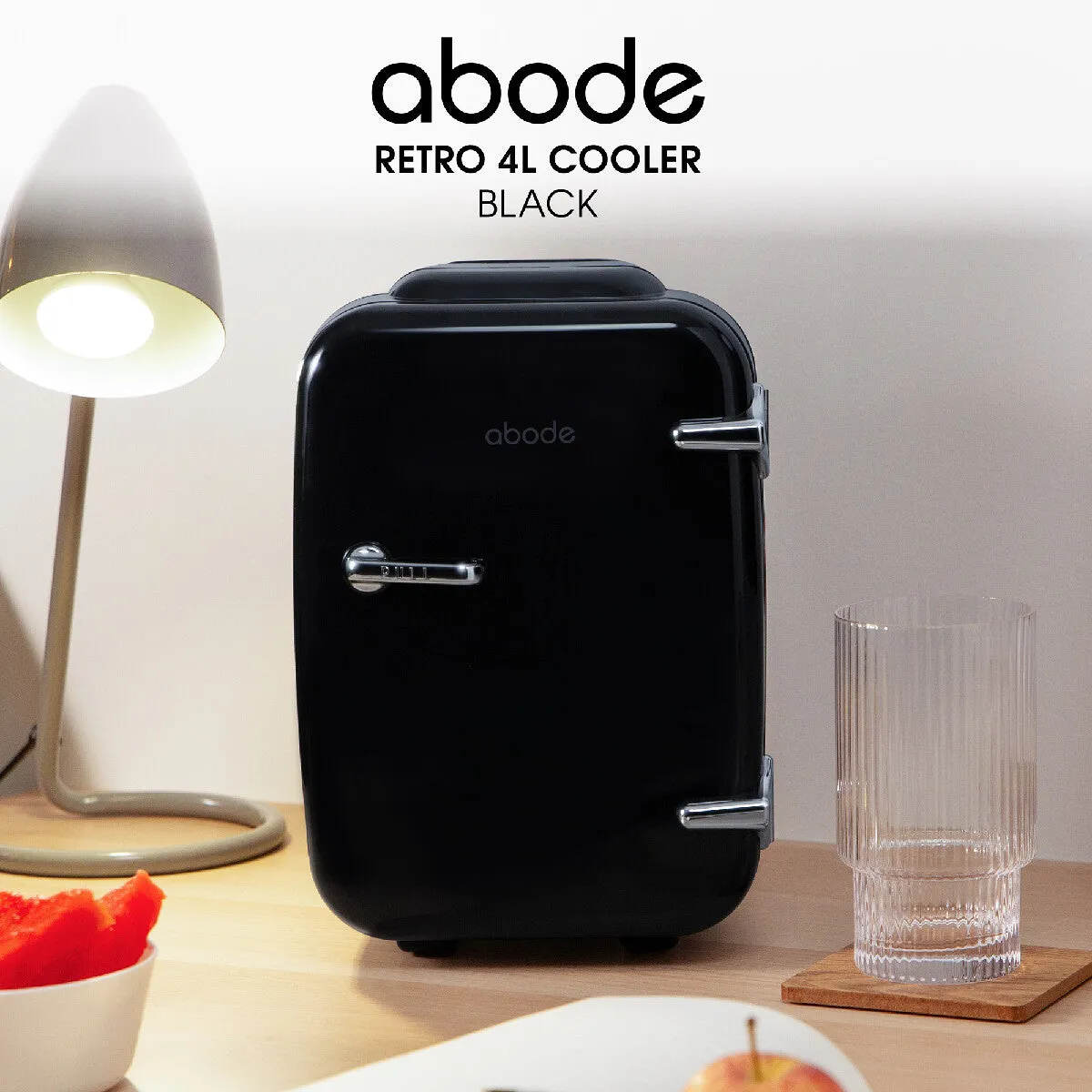 Abode A4CLR201B, Retro 4L Cooler in Black