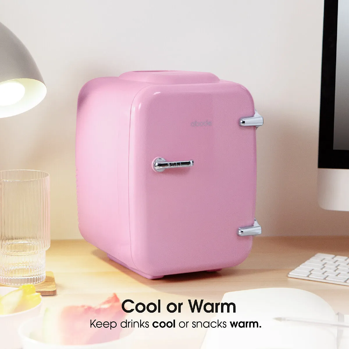 Abode A4CLR201P, Retro 4L Cooler in Pink