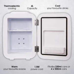 Abode A4CLR201W, Retro 4L Cooler in White