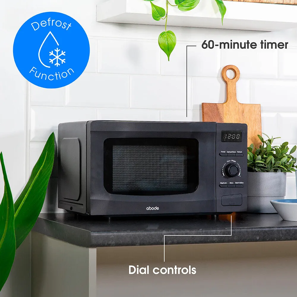 Abode AMD2002B 20L Digital Microwave - Black