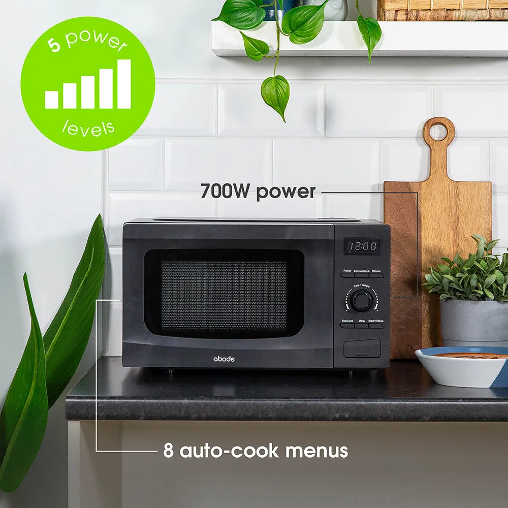 Abode AMD2002B 20L Digital Microwave - Black