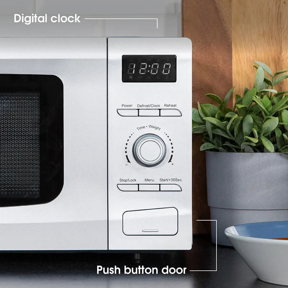 Abode AMD2002S 20L Digital Microwave - Silver