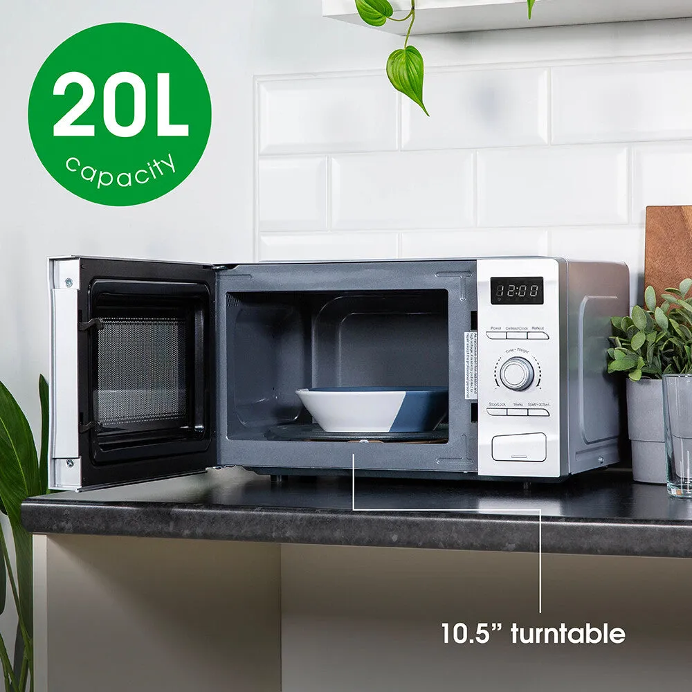 Abode AMD2002S 20L Digital Microwave - Silver