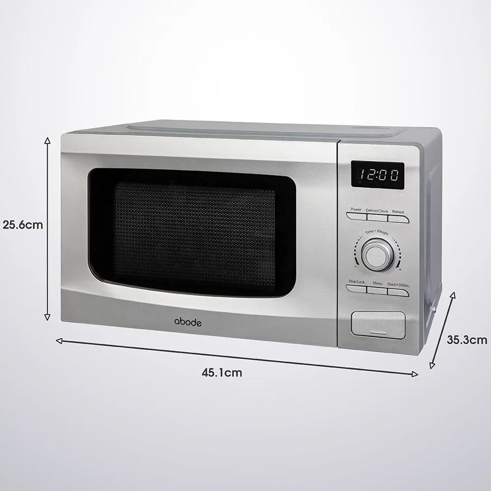 Abode AMD2002S 20L Digital Microwave - Silver