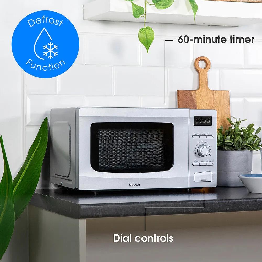 Abode AMD2002S 20L Digital Microwave - Silver