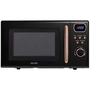 Abode AMD2004BRG, 20L Digital Microwave in Black with Rose Gold Accent
