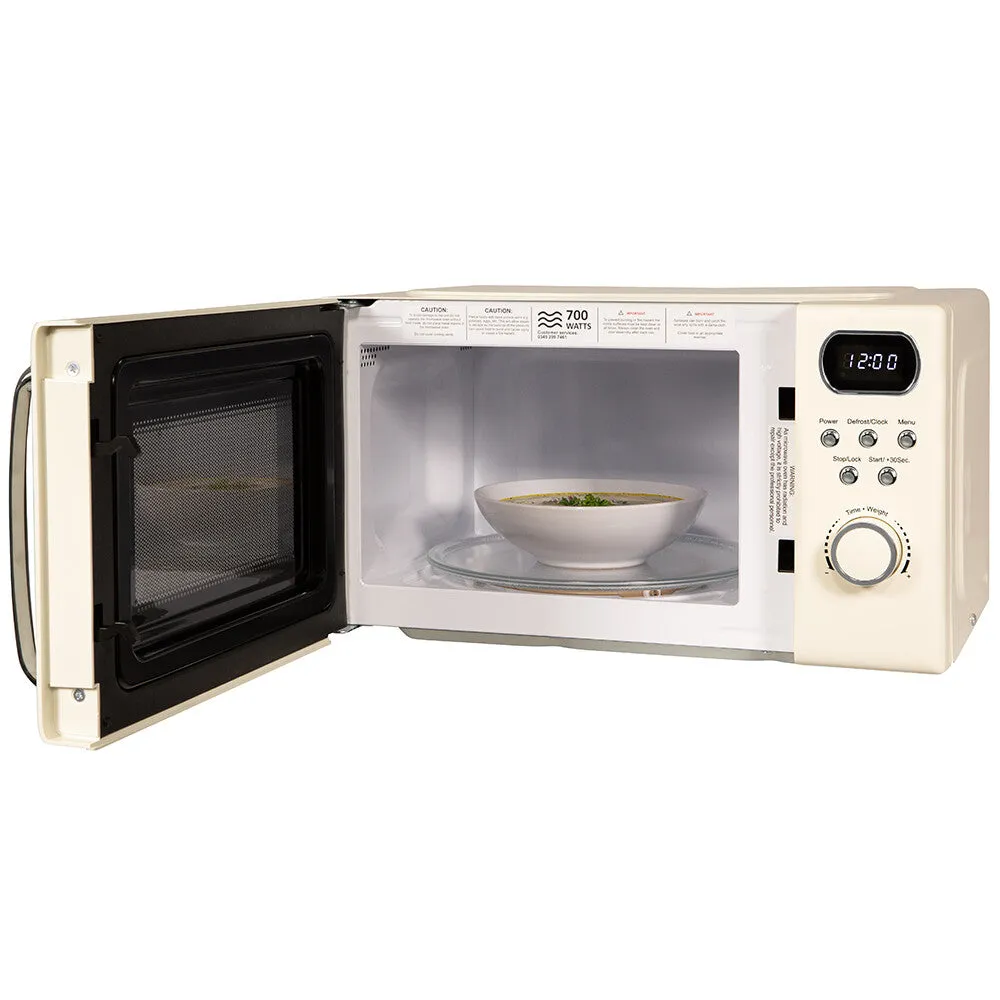 Abode AMD2004C, 20L Digital Microwave in Cream