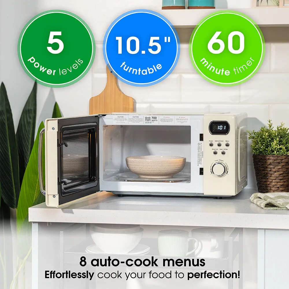 Abode AMD2004C, 20L Digital Microwave in Cream