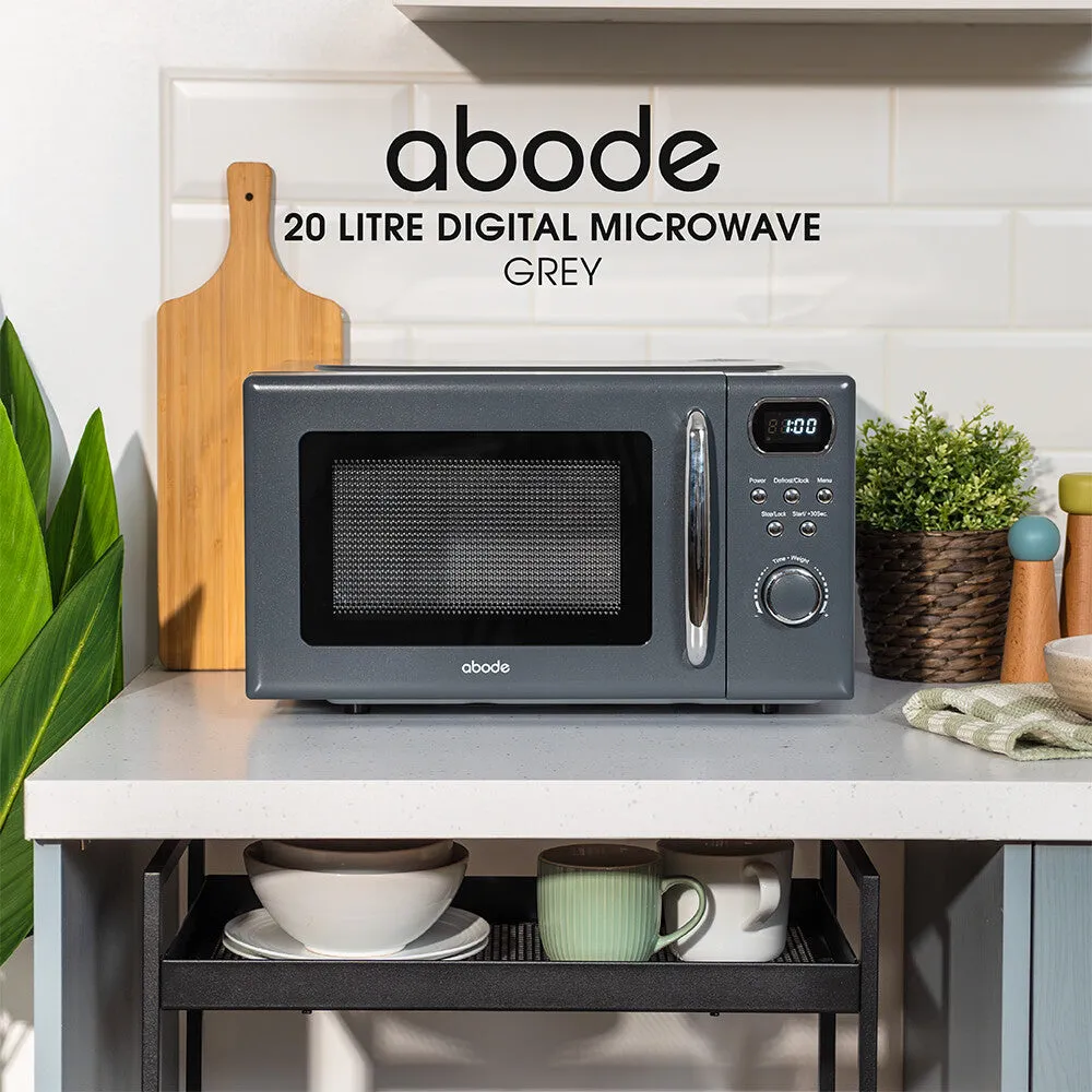 Abode AMD2004G, 20L Digital Microwave in Grey