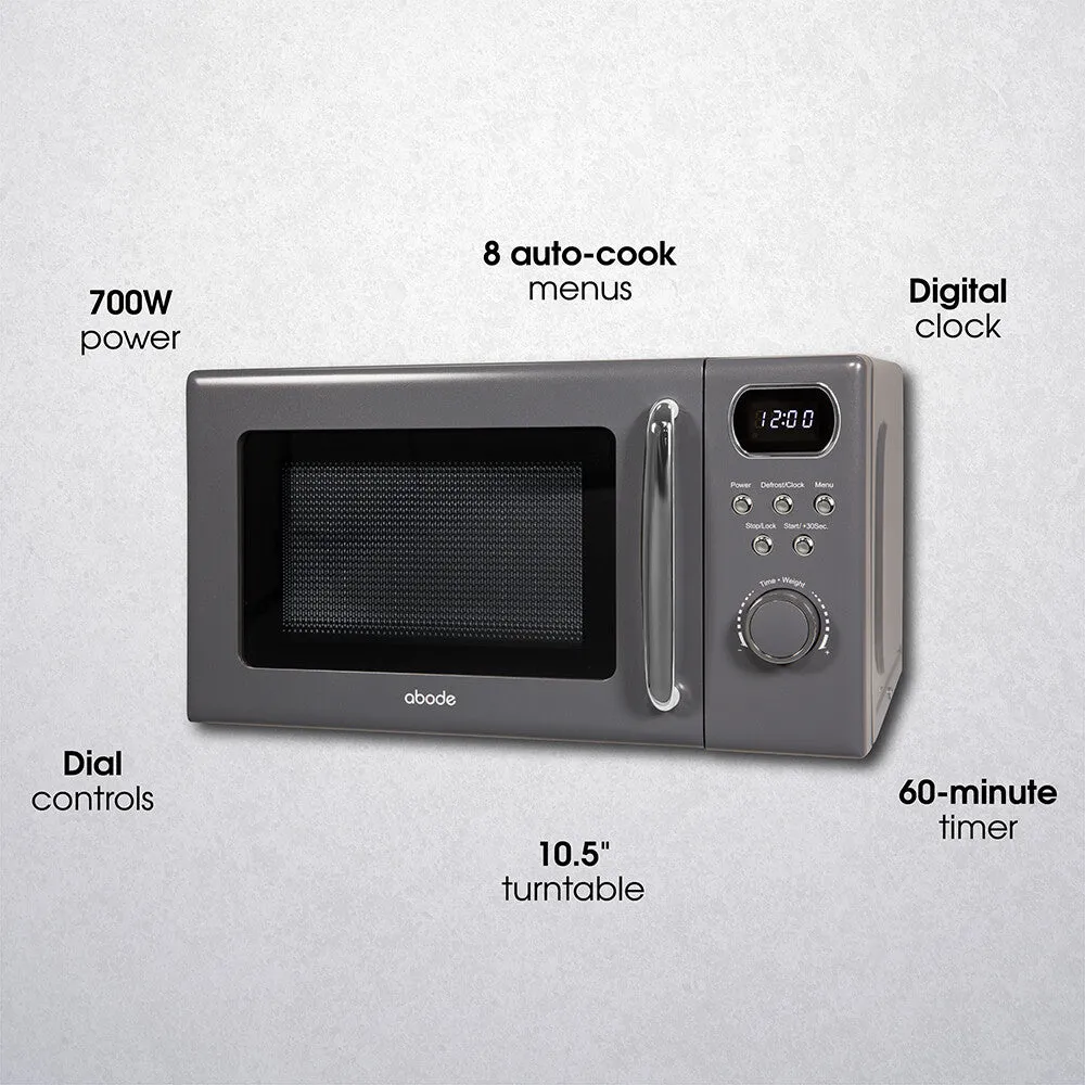 Abode AMD2004G, 20L Digital Microwave in Grey