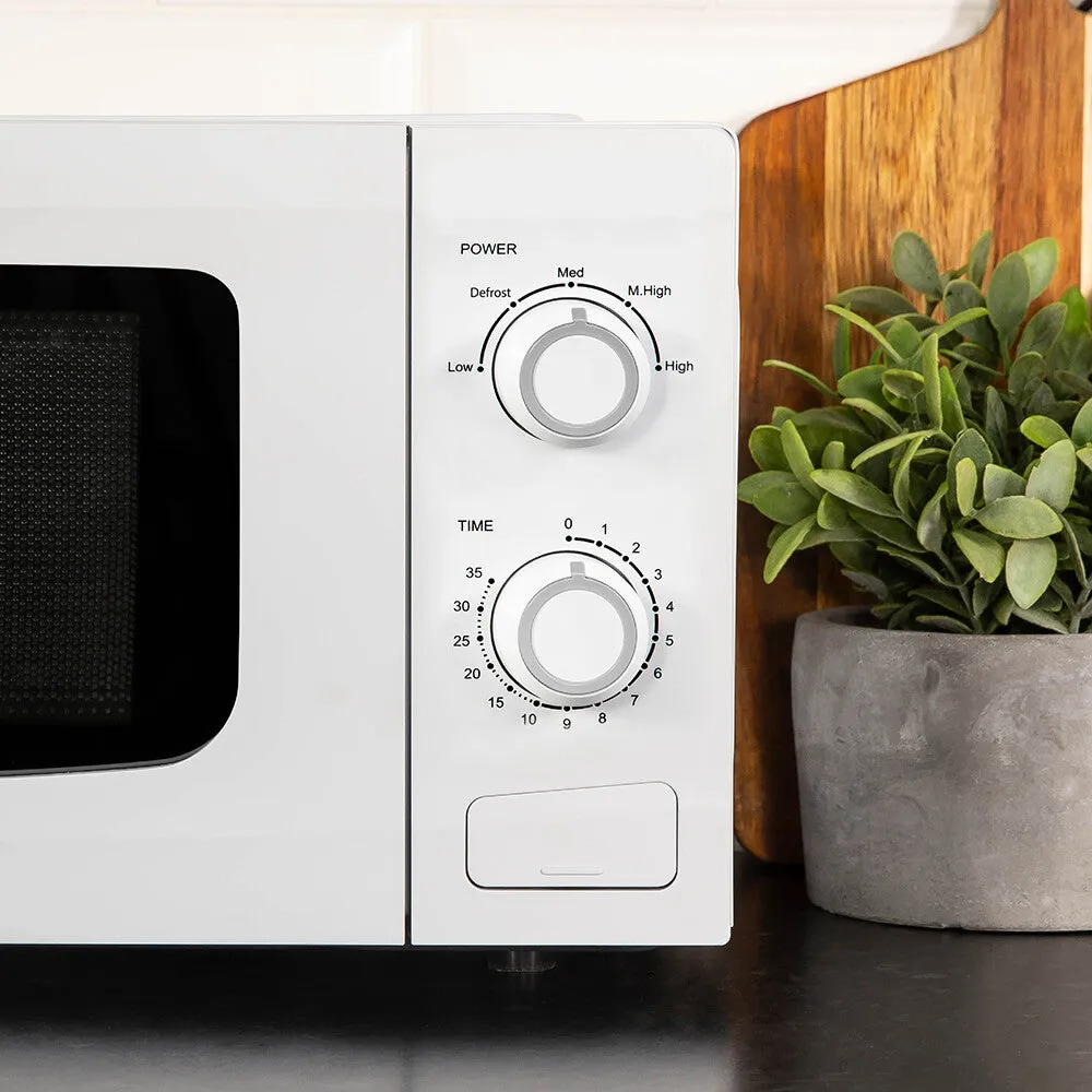 Abode AMM2001-M 20L Manual Microwave - White