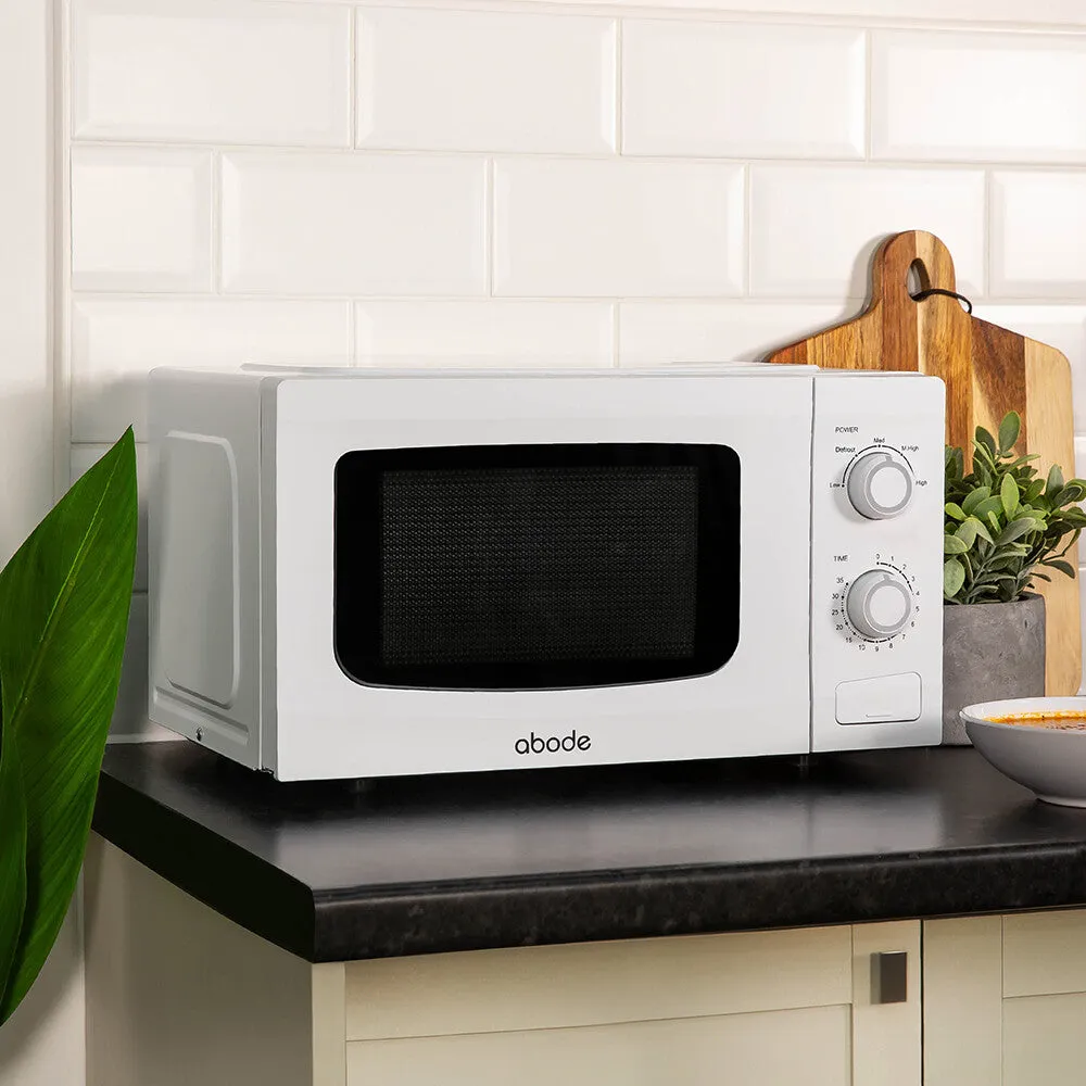 Abode AMM2001-M 20L Manual Microwave - White
