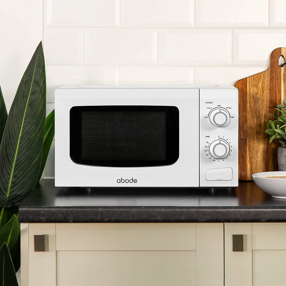 Abode AMM2001-M 20L Manual Microwave - White