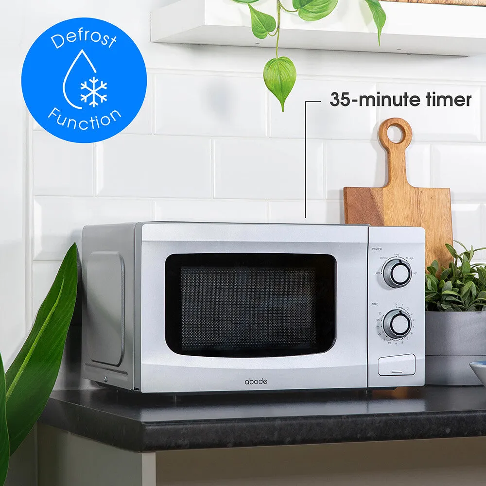 Abode AMM2001S 20L Manual Microwave - Silver