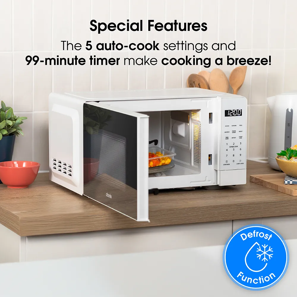 Abode AMT2012, 20L Touch Control Digital Microwave in White