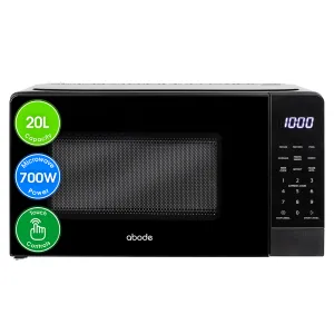 Abode AMT2012B 20L Touch Control Digital Microwave in Black