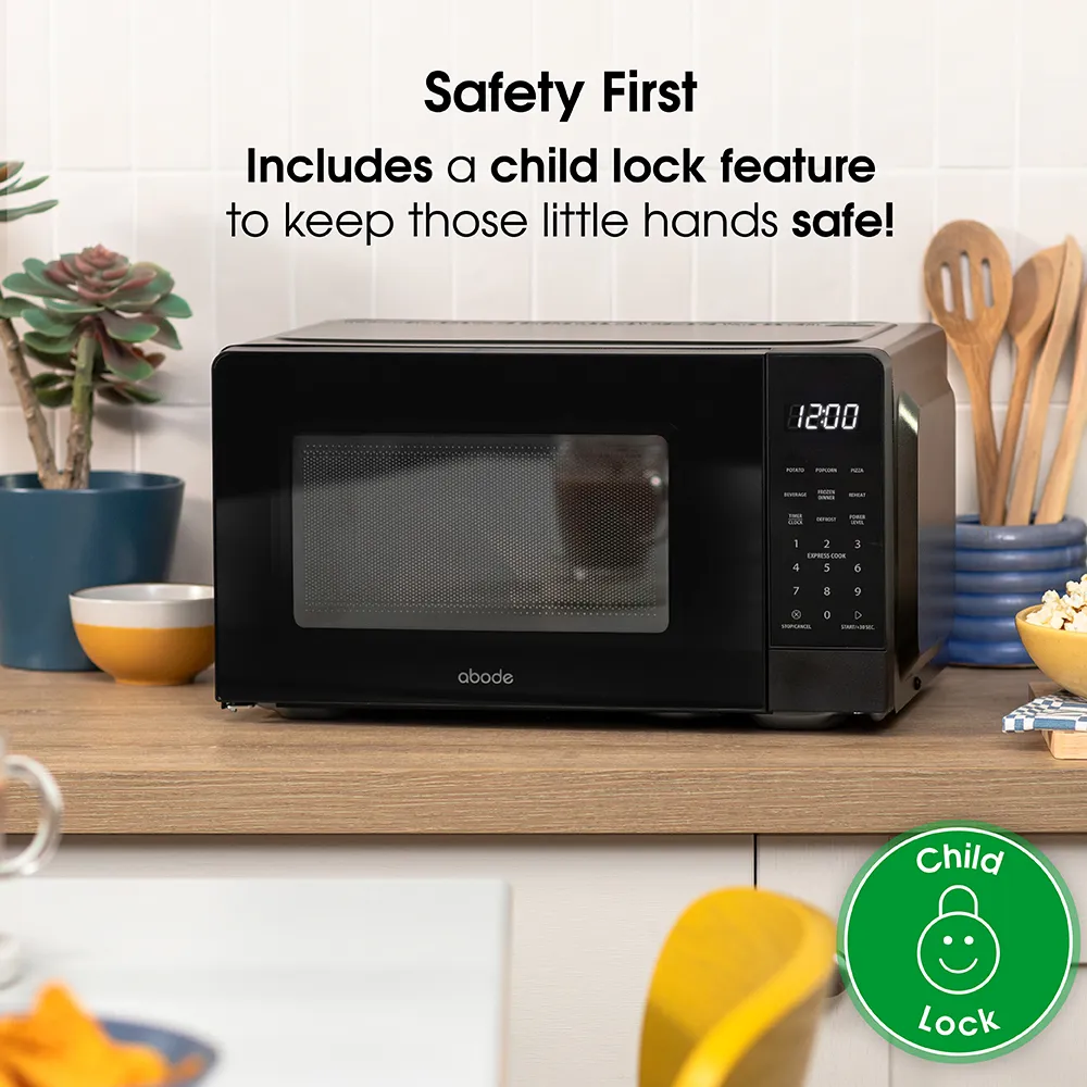 Abode AMT2012B 20L Touch Control Digital Microwave in Black