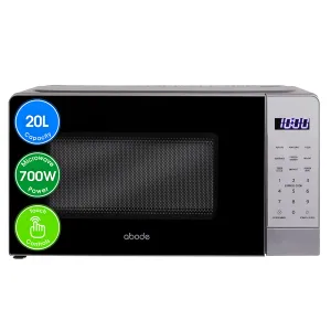 Abode AMT2012S, 20L Touch Control Digital Microwave in Silver