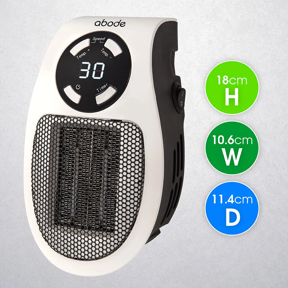 Abode APH1001 Ceramic Plug-in Heater in White