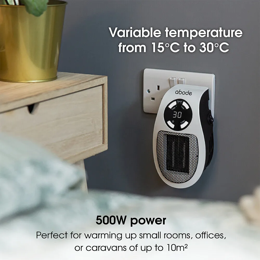 Abode APH1001 Ceramic Plug-in Heater in White