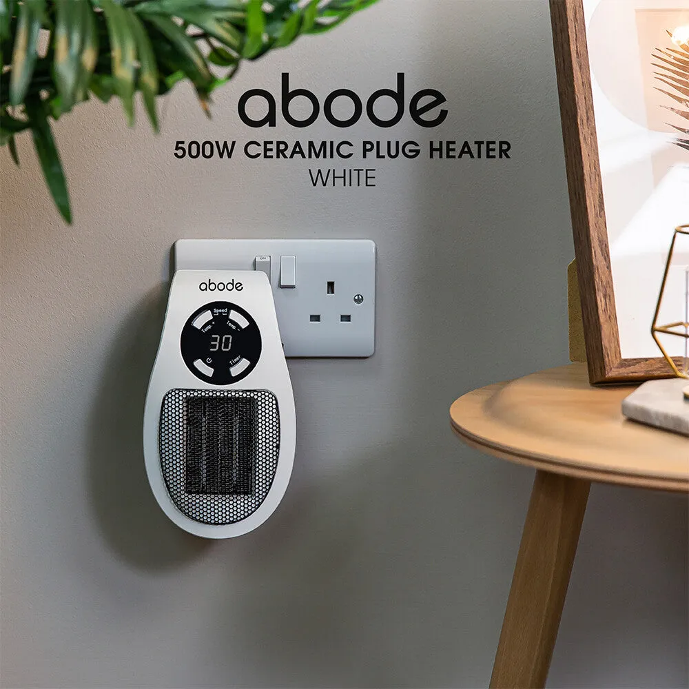 Abode APH1001 Ceramic Plug-in Heater in White