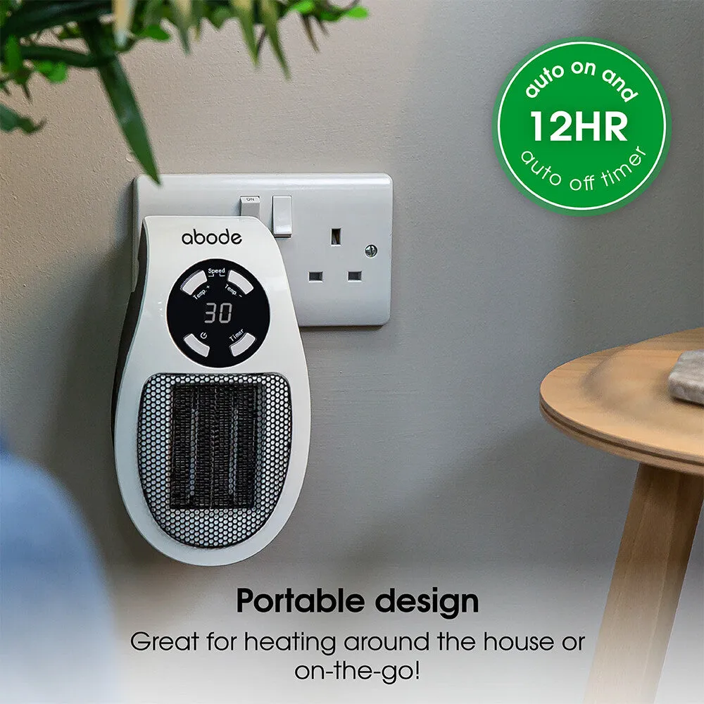 Abode APH1001 Ceramic Plug-in Heater in White