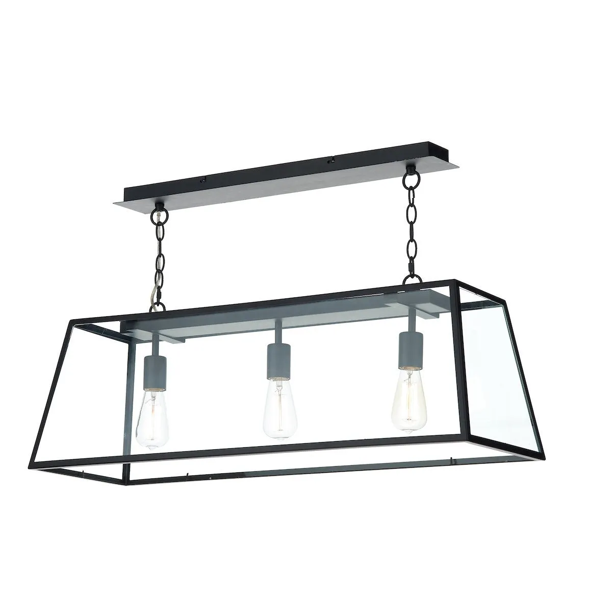 ACA0322 3 Light Suspended Light Black
