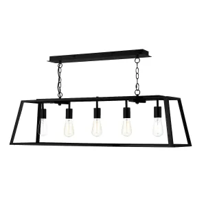 ACA0522 5 Light Suspended Light Black