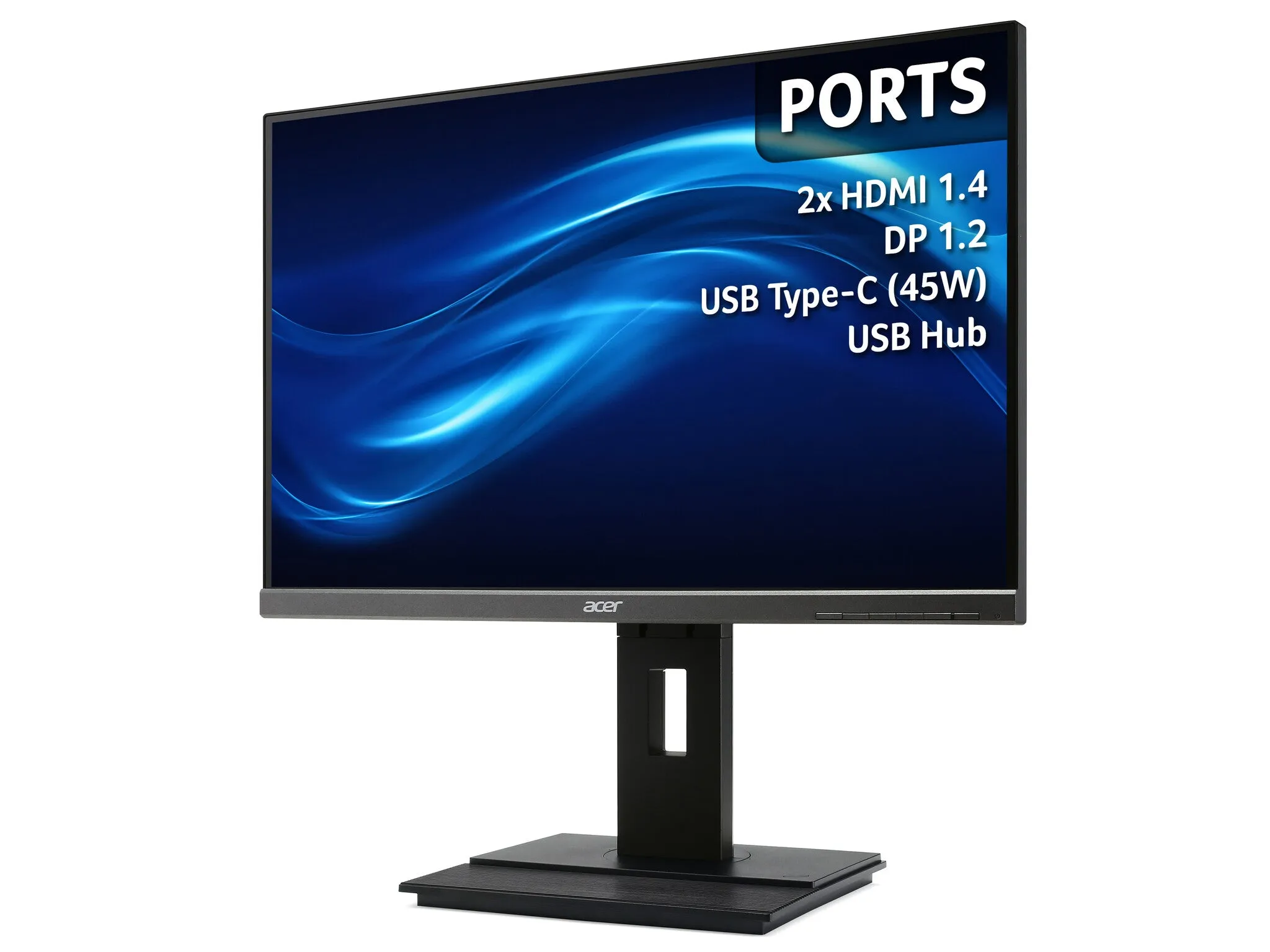 Acer B6 B276HUL 27" Quad HD Monitor - 60Hz, 5ms, IPS, Speakers, Black