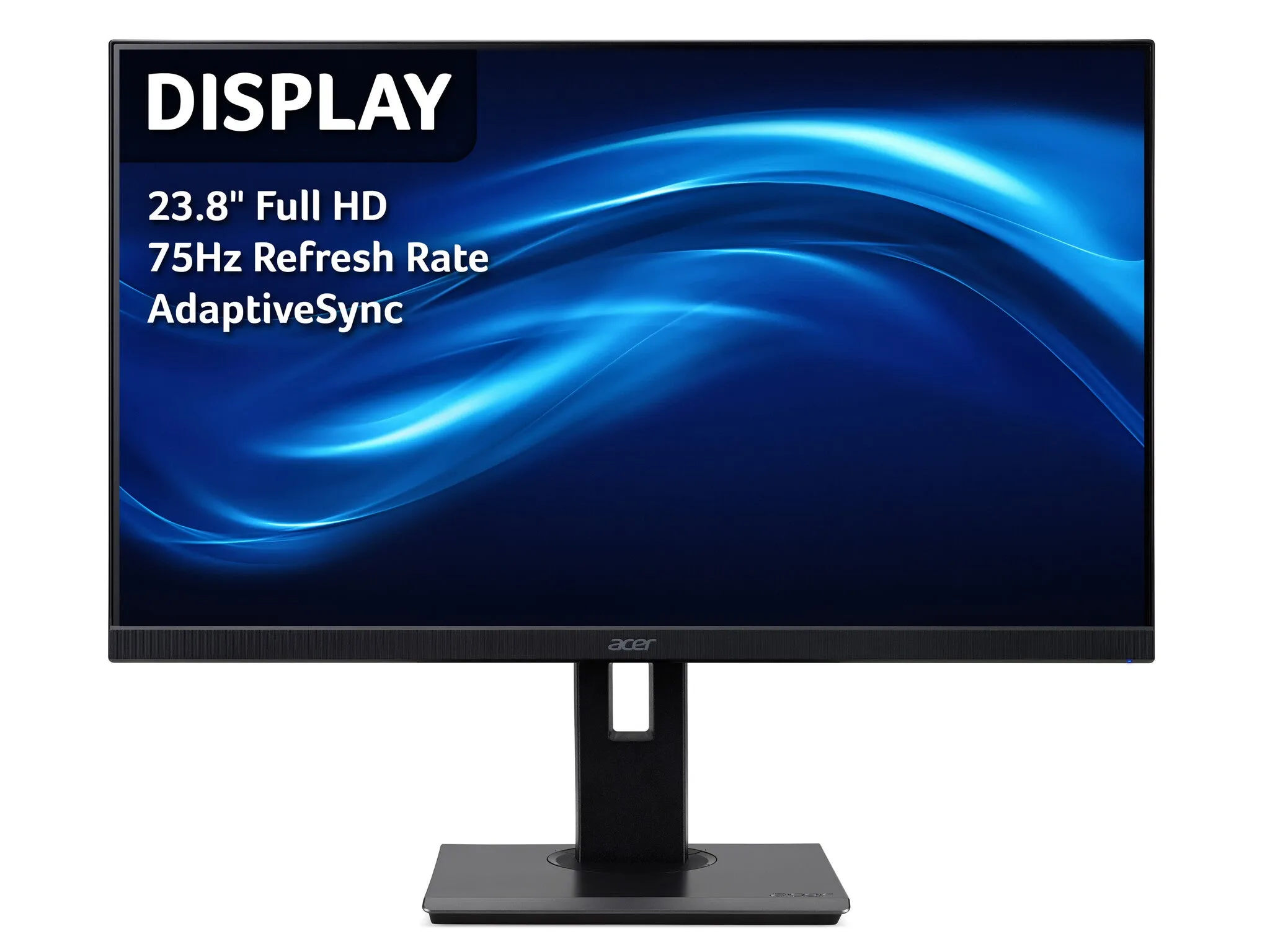 Acer B7 B247Y 23.8" Full HD Monitor - 75Hz, 4ms, IPS, Height Adjustable, Speakers, Black