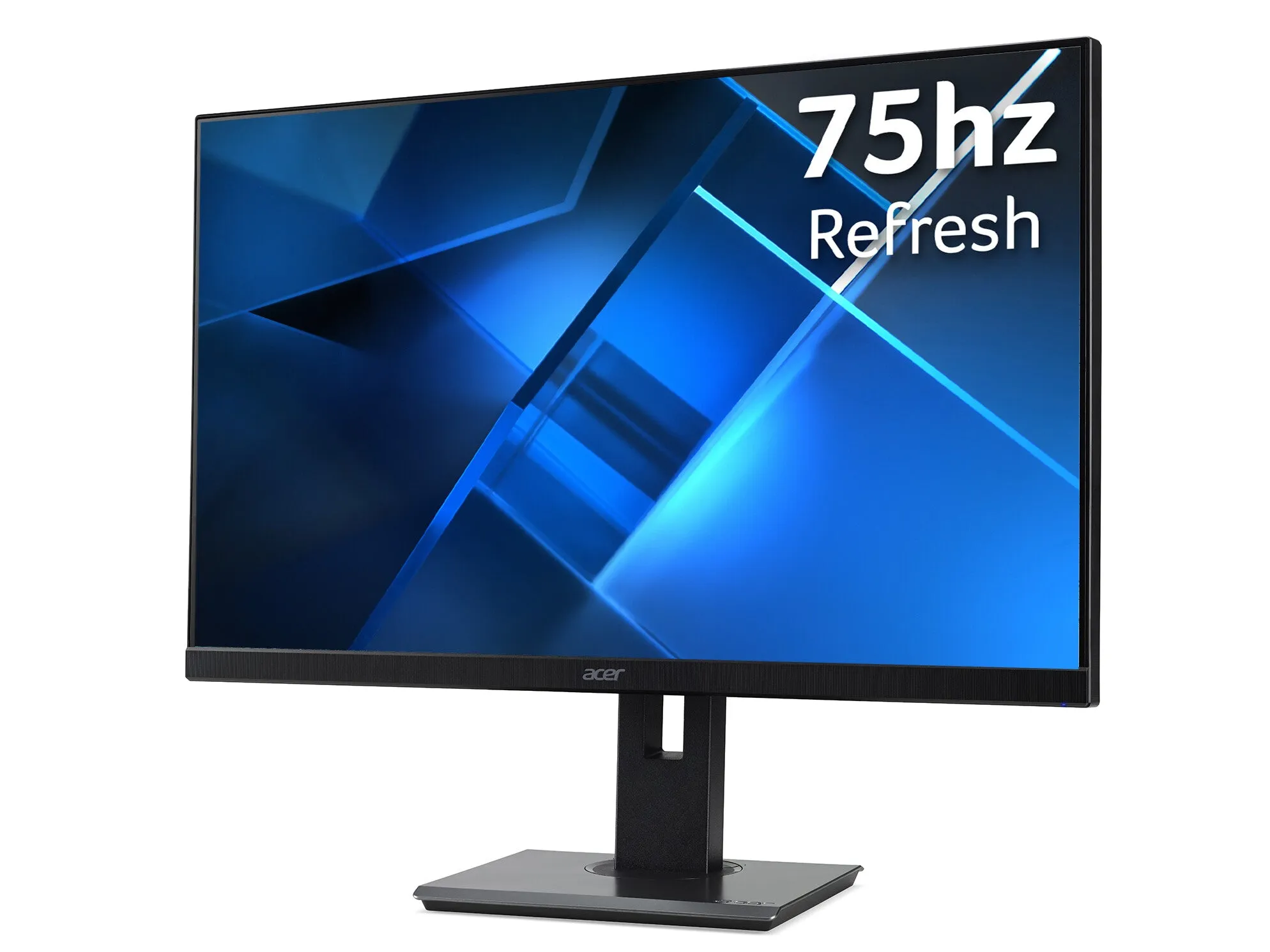 Acer B7 B247YUbmiipprx 24" Wide Quad HD Monitor - 75Hz, 4ms, IPS, Height Adjustable, Speakers, Black