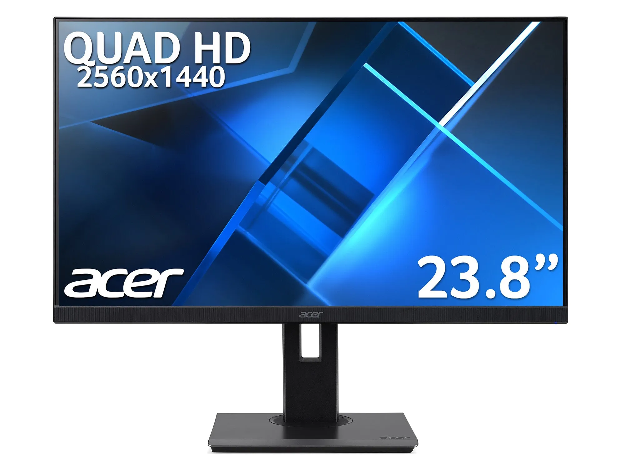 Acer B7 B247YUbmiipprx 24" Wide Quad HD Monitor - 75Hz, 4ms, IPS, Height Adjustable, Speakers, Black