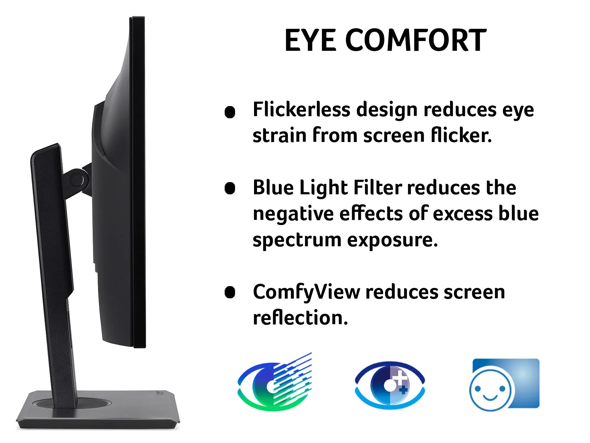 Acer B7 B247YUbmiipprx 24" Wide Quad HD Monitor - 75Hz, 4ms, IPS, Height Adjustable, Speakers, Black