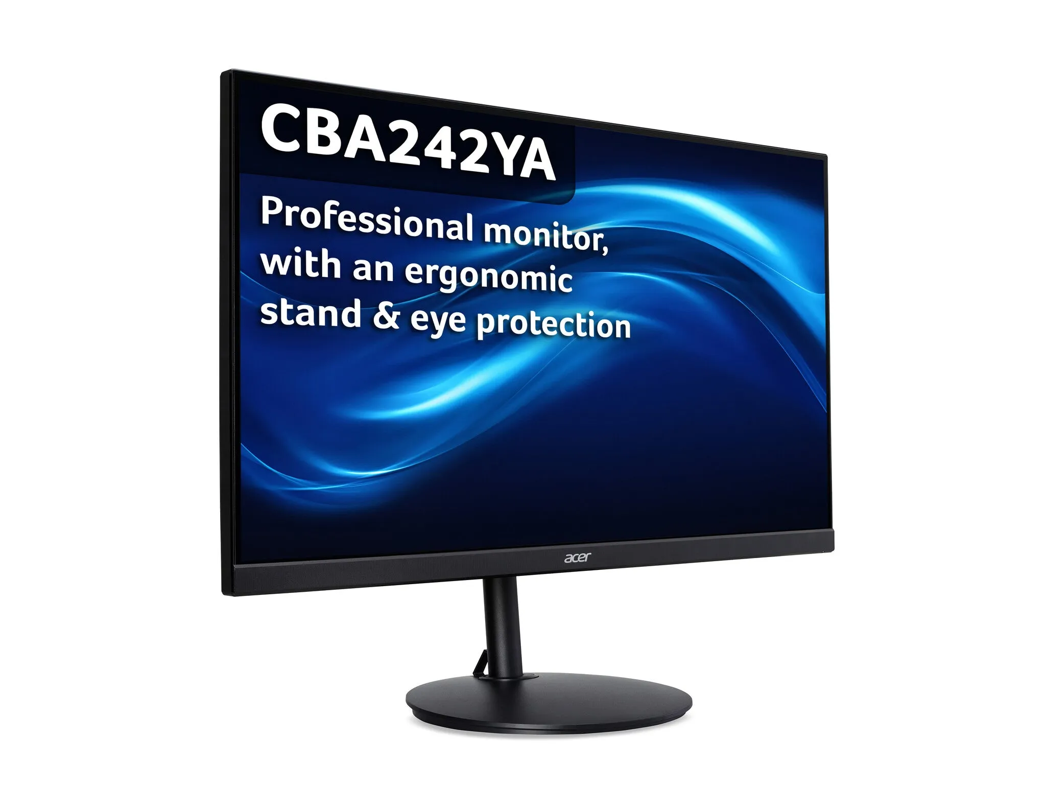 Acer CB2 23.8" Full HD Monitor - 1ms, VA, AMD FreeSync, Height Adjustable, Speakers, Black