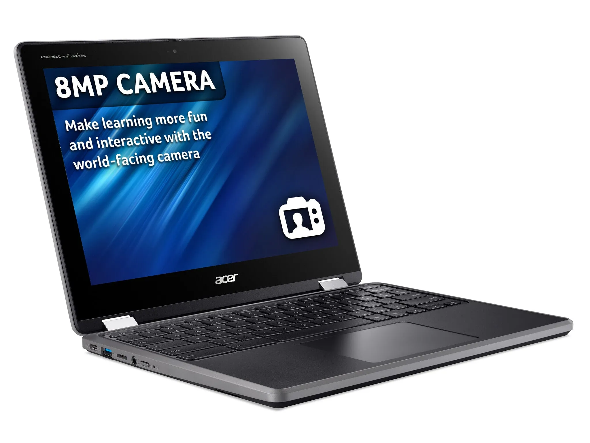 Acer Chromebook Spin 512 R853TA 12" 2-in-1 Chromebook - Intel Celeron N4500, 8GB RAM, 64GB eMMC, Touchscreen, ChromeOS