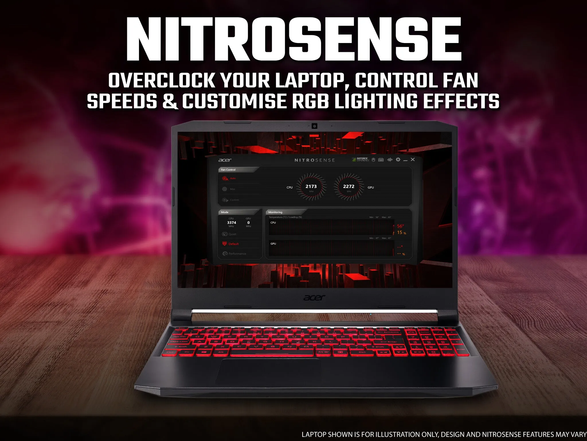 Acer Nitro 5 AN515-57 15.6" Gaming Laptop - Intel Core i5, RTX 3050, 16GB RAM, 512GB SSD, Nvidia GeForce RTX 3050, 144Hz Full HD Display, Windows 11 Home, Black