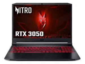 Acer Nitro 5 AN515-57 15.6" Gaming Laptop - Intel Core i5, RTX 3050, 16GB RAM, 512GB SSD, Nvidia GeForce RTX 3050, 144Hz Full HD Display, Windows 11 Home, Black