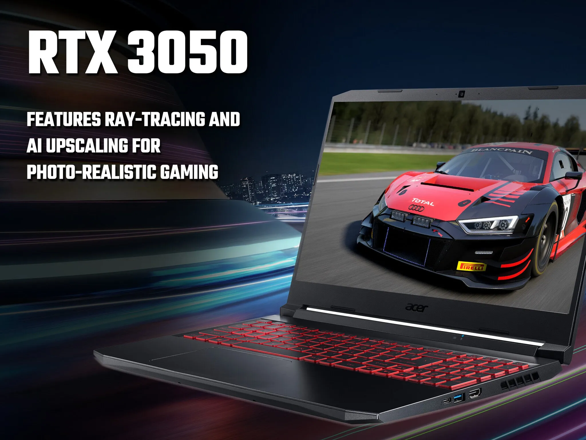 Acer Nitro 5 AN515-57 15.6" Gaming Laptop - Intel Core i5, RTX 3050, 16GB RAM, 512GB SSD, Nvidia GeForce RTX 3050, 144Hz Full HD Display, Windows 11 Home, Black
