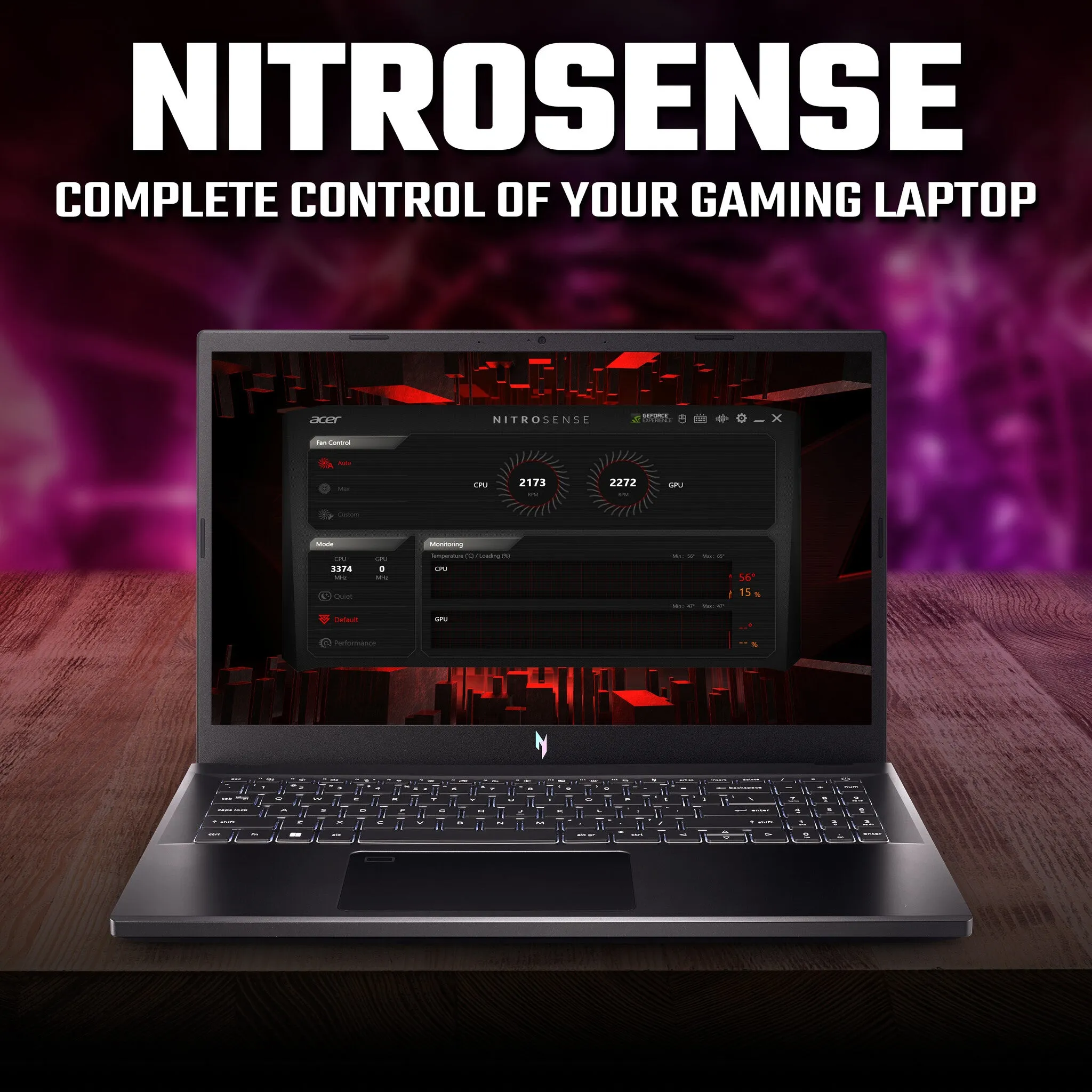 Acer Nitro V 15 ANV15-51-59N3 15.6" Gaming Laptop - Intel Core i5-13420H, RTX 2050, 16GB RAM, 512GB SSD, Full HD, Windows 11 Home, Black
