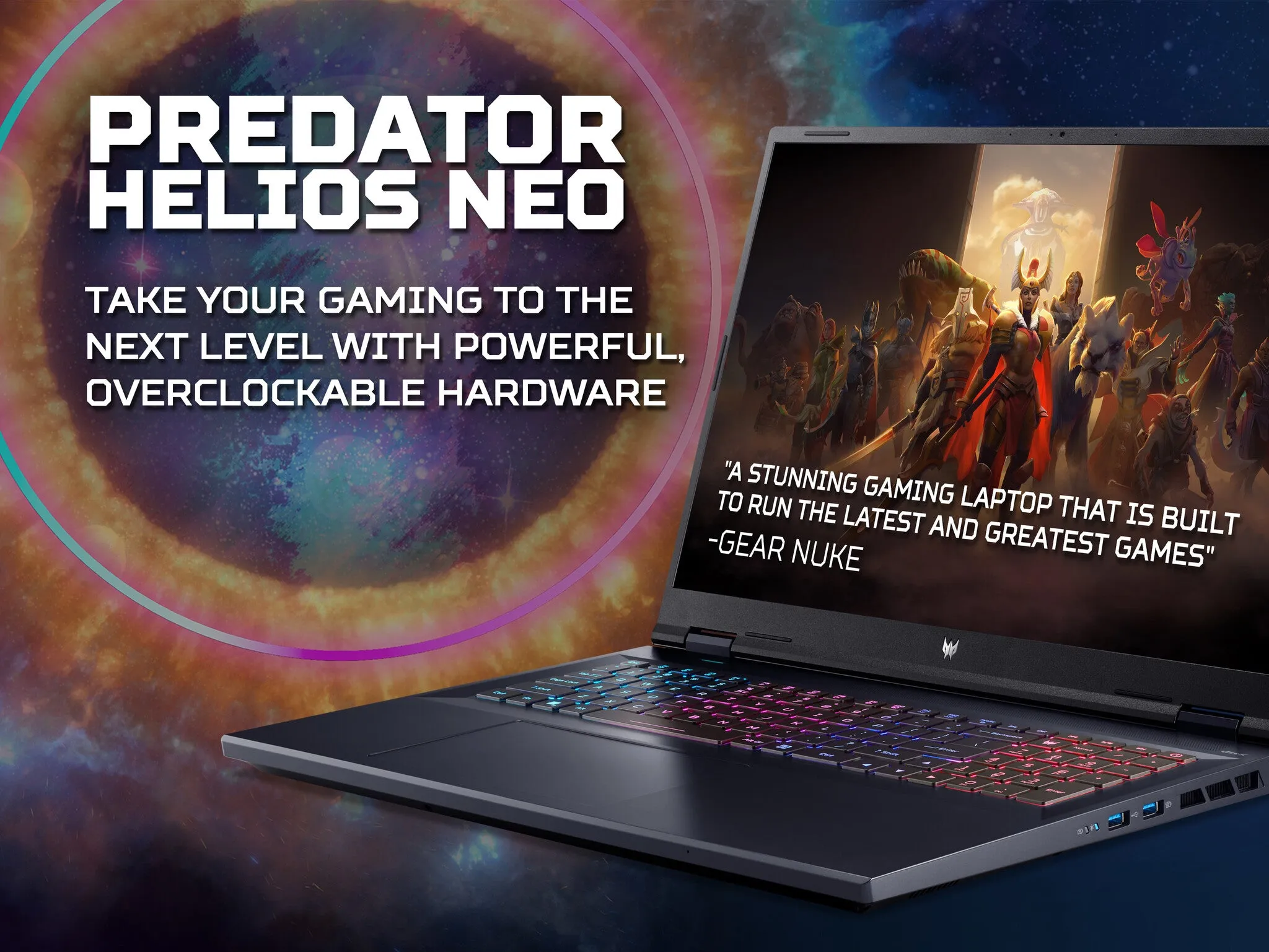 Acer Predator Helios Neo 18 PHN18-71 18" Gaming Laptop - Intel Core i7-14, RTX 4070, 16GB RAM, 1TB SSD, WQXGA IPS, Windows 11 Home