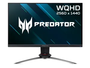 Acer Predator XB273UNVbmiiprzx 27" WQHD Gaming Monitor - 170Hz, 1ms, IPS, NVIDIA G-Sync, Height Adjustable, Speakers, Black