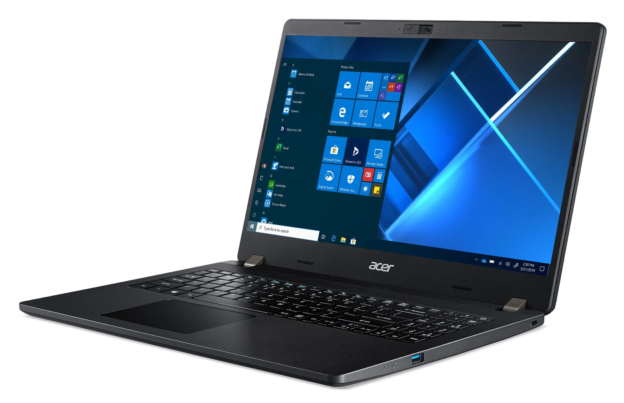 Acer TravelMate P2 TMP215-53 15.6" Laptop - Intel Core i3-1115G4, 8GB RAM, 256GB SSD, Full HD, Windows 10 Pro, Black