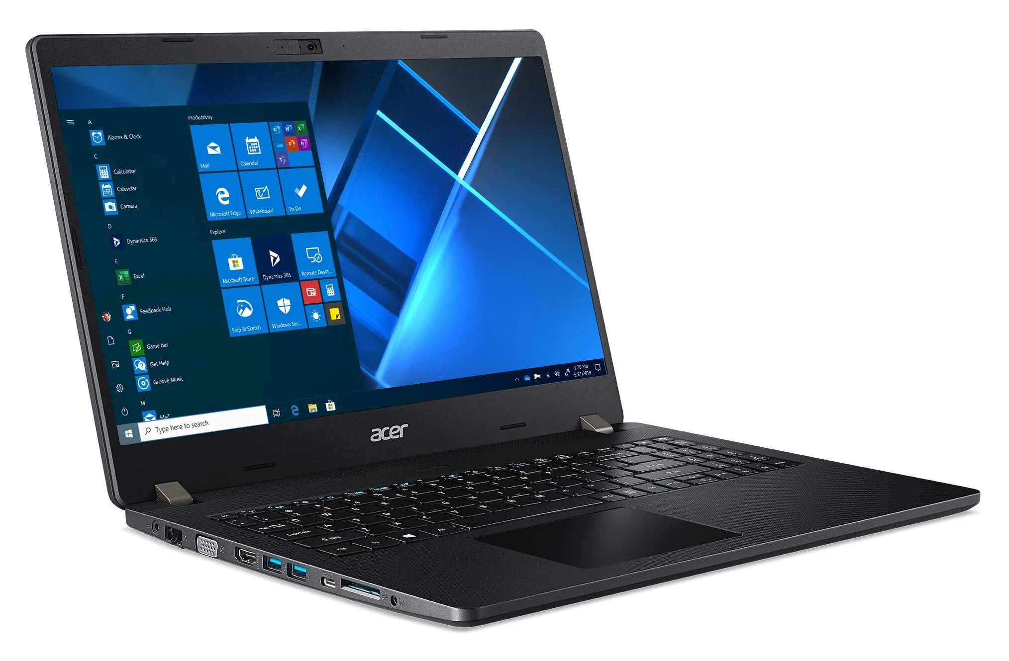 Acer TravelMate P2 TMP215-53 15.6" Laptop - Intel Core i3-1115G4, 8GB RAM, 256GB SSD, Full HD, Windows 10 Pro, Black