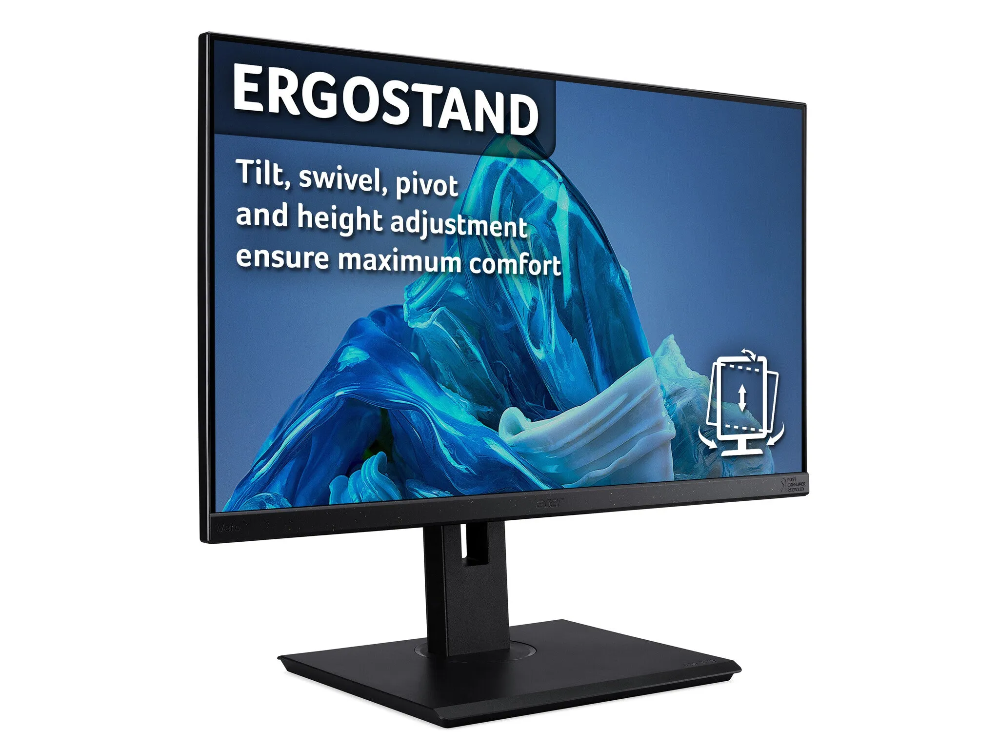 Acer Vero BR277 27" Full HD Monitor - 75Hz, 4ms, IPS, Height Adjustable, Speakers, Black